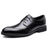 Fashion Spring Autumn New Designer Dress Shoes for Men Solid Color Lace Fashion Casual Shoes Male Business Formal Leather Shoe Man