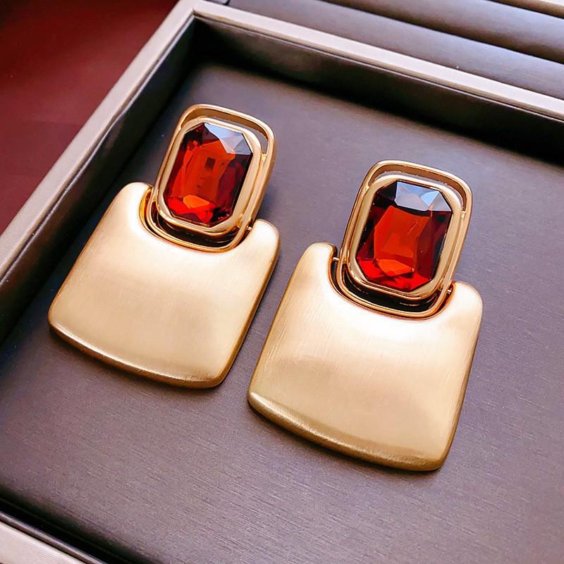 Серьги-подвески с геометрическим ажурным круглым кулоном 'Серебряная игла' в европейском и американском преувеличенном стиле для женщин.