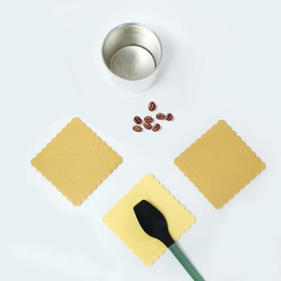 Подставка для печенья из силиконового материала, вафельная круглая, водонепроницаемая, противоскользящая, изоляционная, подставка для чашки, украшение стола и аксессуары для кухни