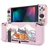 eXtremeRate PlayVital Switch Console Back NS Handheld Controller Detachable Protector Hard Customized Dockable Protective Case for Switch Shiba Cover,