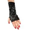 Fashion Cosplay Party Gothic Long Black Arm Warmer Beggar Style Halloween Gloves Punk Mittens Hole