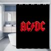 Шторка для душа Rock-ACDC для ванной комнаты Аксессуары Складная перегородка Занавески для ванной Комнаты Водонепроницаемая ткань Вещи Набор Дом