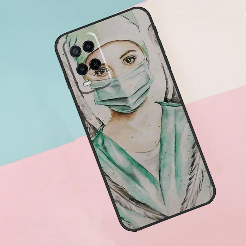 Мультяшный Медицинский Доктор Медсестра Для Oppo A16 A76 A96 A15 A80 A60 A40 A94 A54 A98 A78 A18 A38 A58 A17 A77 A74 A57S Чехол для Телефона