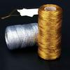100M/Roll Rope Gold Polyester Twine Silver Macrame Cord Crafts Thread Sewing DIY String Gift Packaging Rope 1.5MMx100M