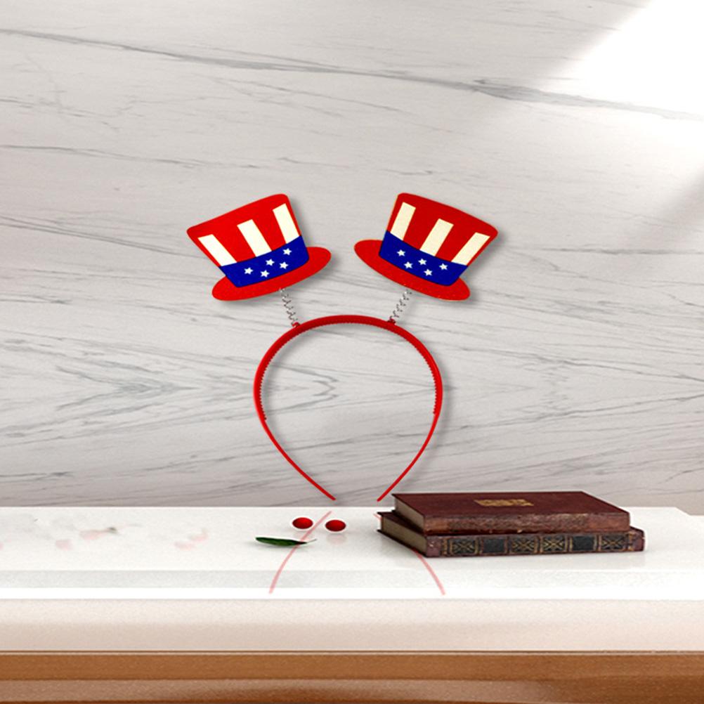 3Pcs Patriotic Headband Boppers American Headwear for Veteran s Day Independence Day Party Favor Supplies