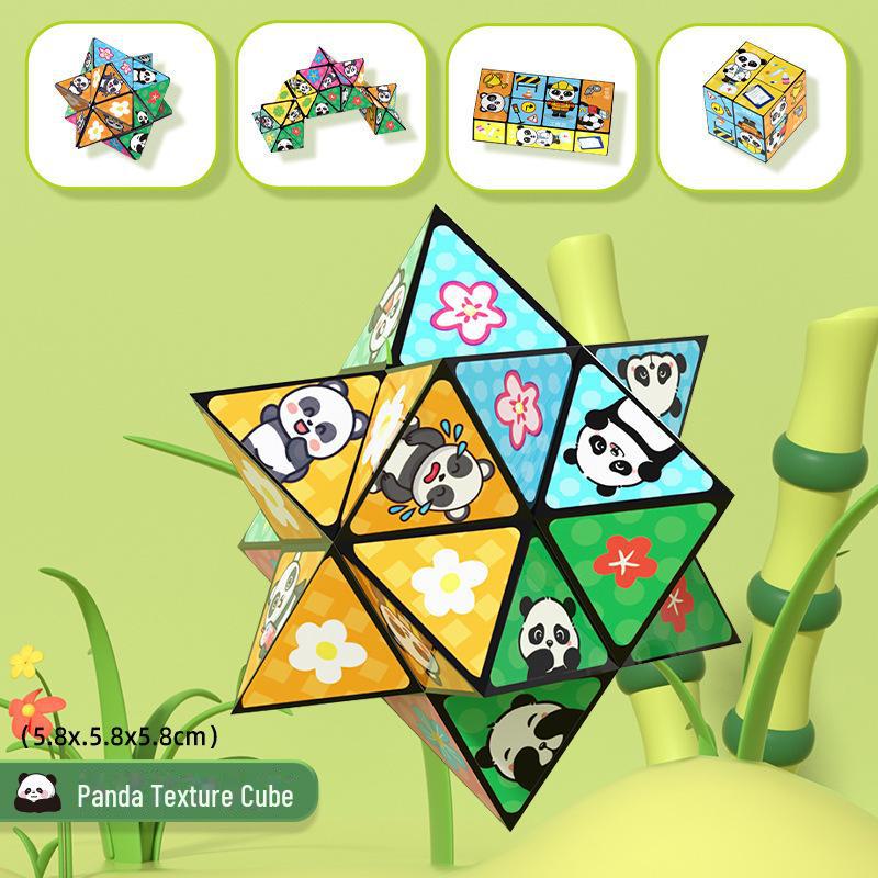 Panda Magic 3D Infinite Folding Cube - Детская развивающая геометрическая игрушка