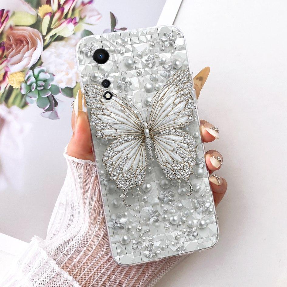 For OPPO A58 4G 5G Case CPH2577 Fashion Butterfly Soft Silicone Clear Phone Case For OPPO A78 CPH2565 CPH2483 A 78 A 58 TPU Capa