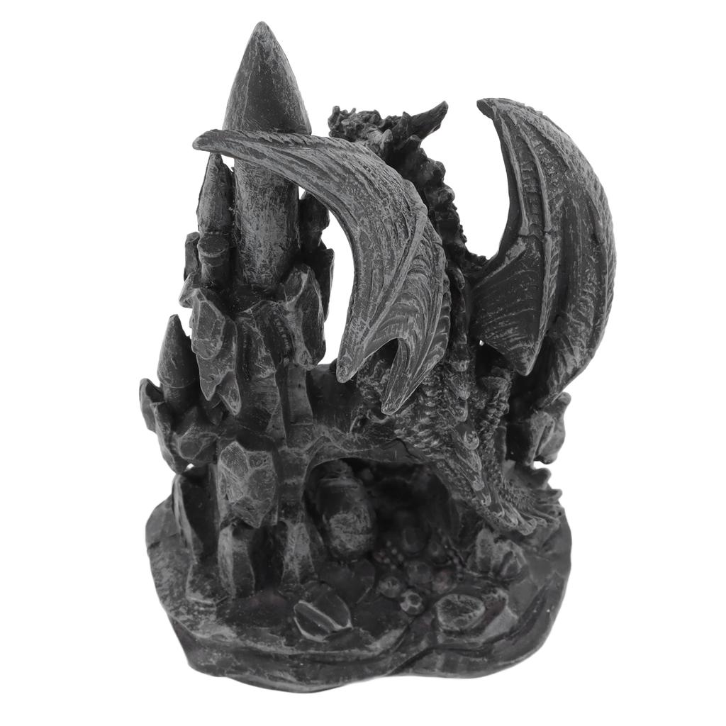 Dragon Statue Sculpture UV Protection Coating Resin Dragon Figurines Decoration for Halloween Prop
