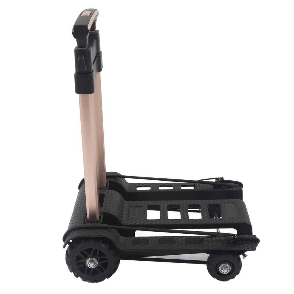 Складная ручная тележка с 4 бесшумными колесами, регулируемая тележка для перевозки багажа и покупок, грузоподъемность 88 фунтов