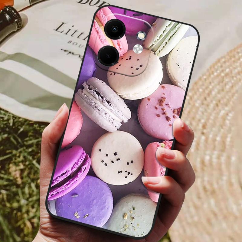 Для чехла Infinix Smart 9 X6532 Роскошный расписной телефон Силиконовая задняя крышка Для чехлов Infinix Hot 50i X6531 Защитный чехол Smart9