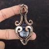 Кулон из иолита с солнечным камнем, медная проволока, кулон, драгоценный камень, медные украшения, новейший дизайн, кулон ручной работы, ювелирное изделие, подарок для мамы