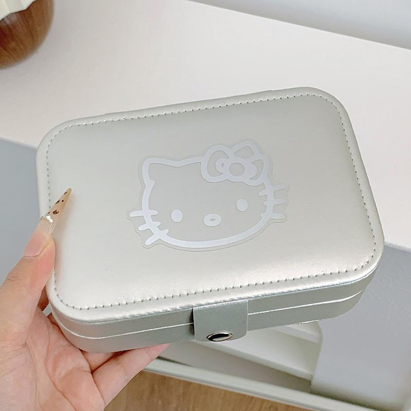 Sanrio Charm Pu Jewelry Box With Soft Hardness For Women And Gift Use