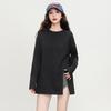 Irregular slit design T-shirt