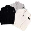 Stone Island Новый осенне-зимний шерстяной свитер-пуловер с молнией на пол-лица и высоким воротником