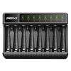 Durable Portable LED Indicator Intelligent Battery Charger 8 Slot Adapter Fast Charging Dock