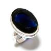 Natural London Blue Topaz Gemstone Handmade 925 Sterling Silver Ring S.7 A0a63