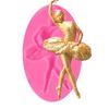 Ballet Girl Silicone Mold Fondant Cake Chocolate Cookie Decorating Mould Tool