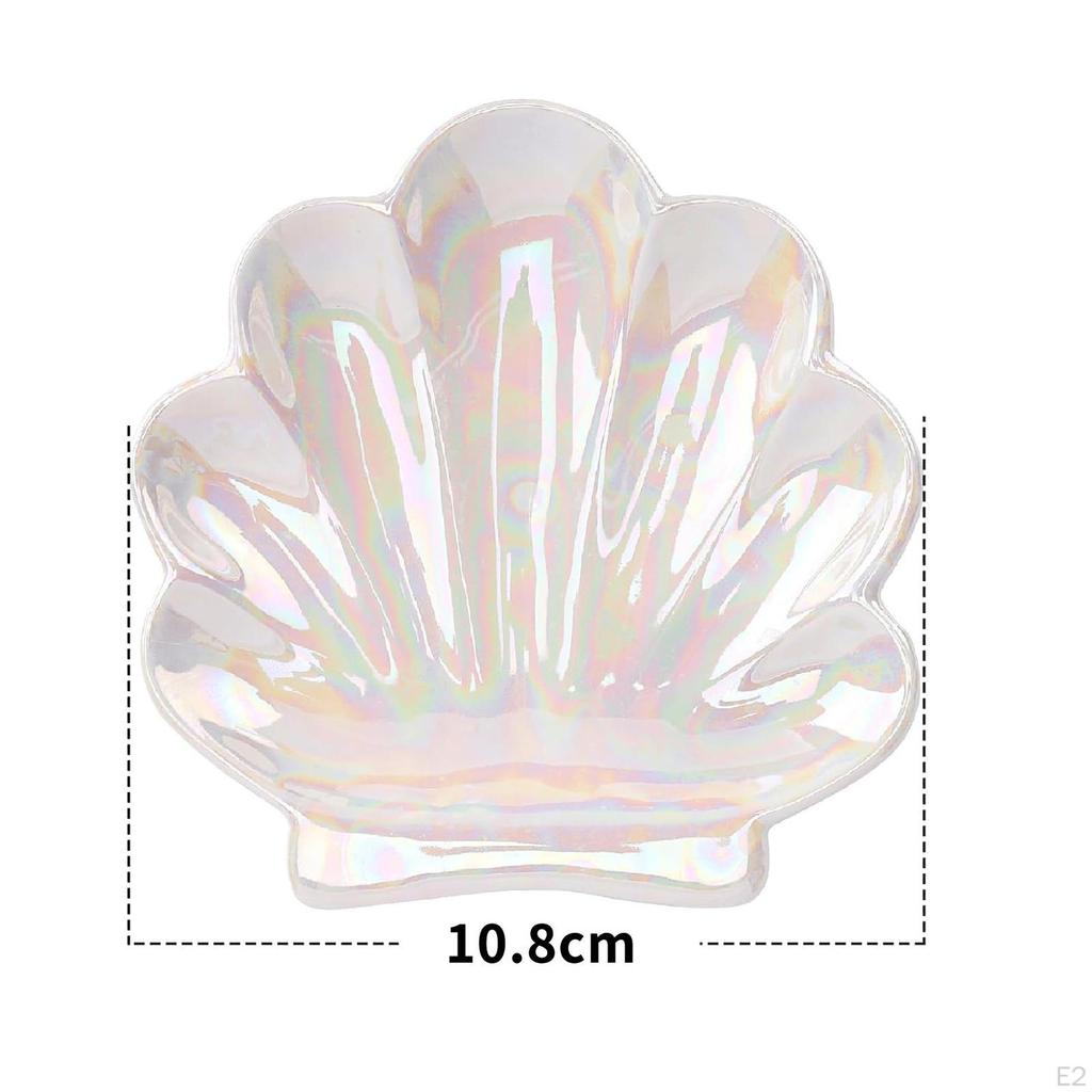 Блюдо из ракушки для ювелирных изделий, керамический декоративный органайзер, поднос, брелок