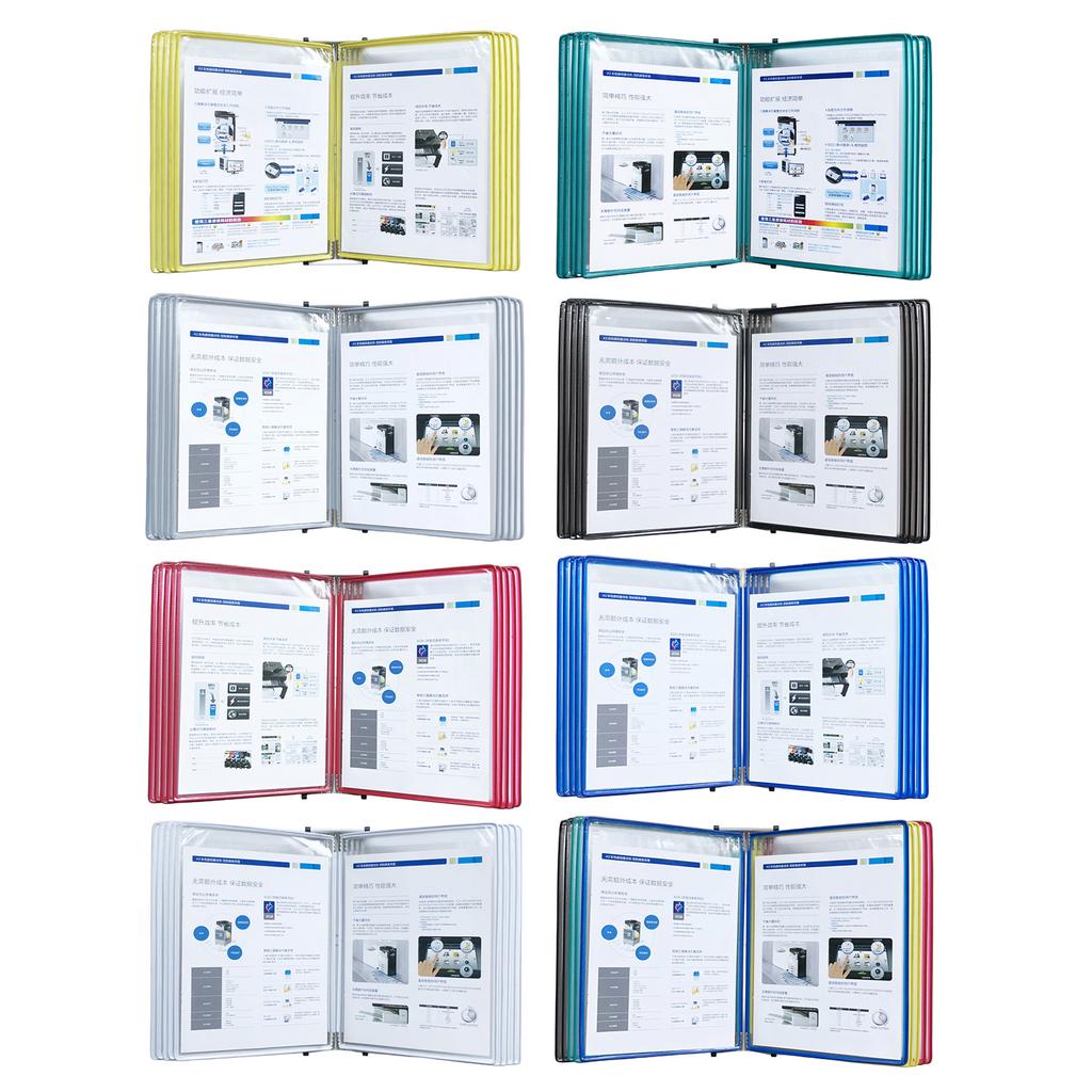 Настенный органайзер для справочной системы с 10 карманами для легкой загрузки и крепежными винтами для складской лаборатории