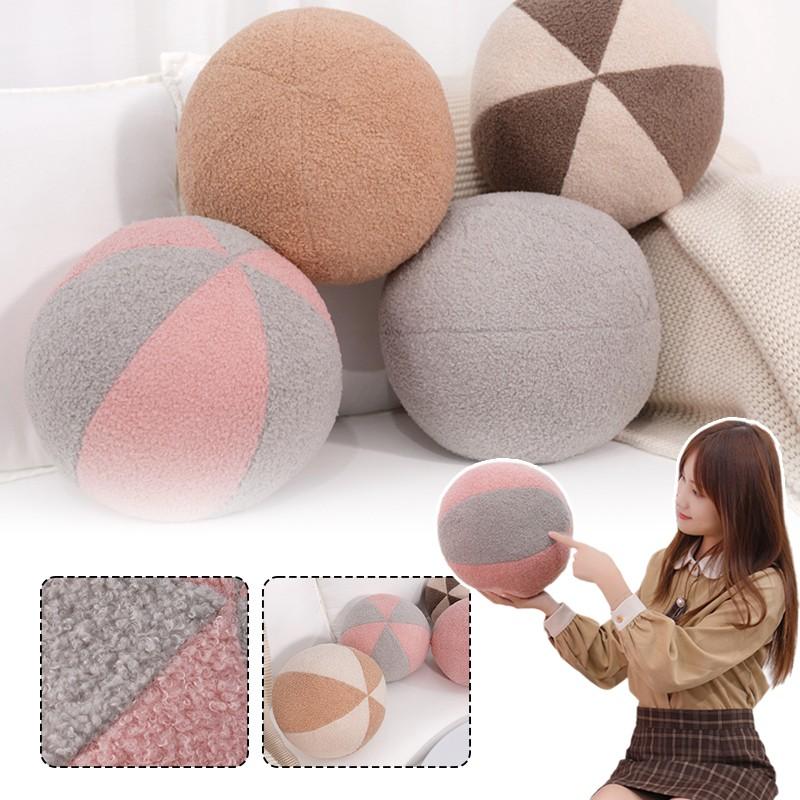 Nordic Style Spherical Pillow Stuffed Decoration Plush Sofa Bay Window Decoration Throw Pillow Soft Photography Prop New