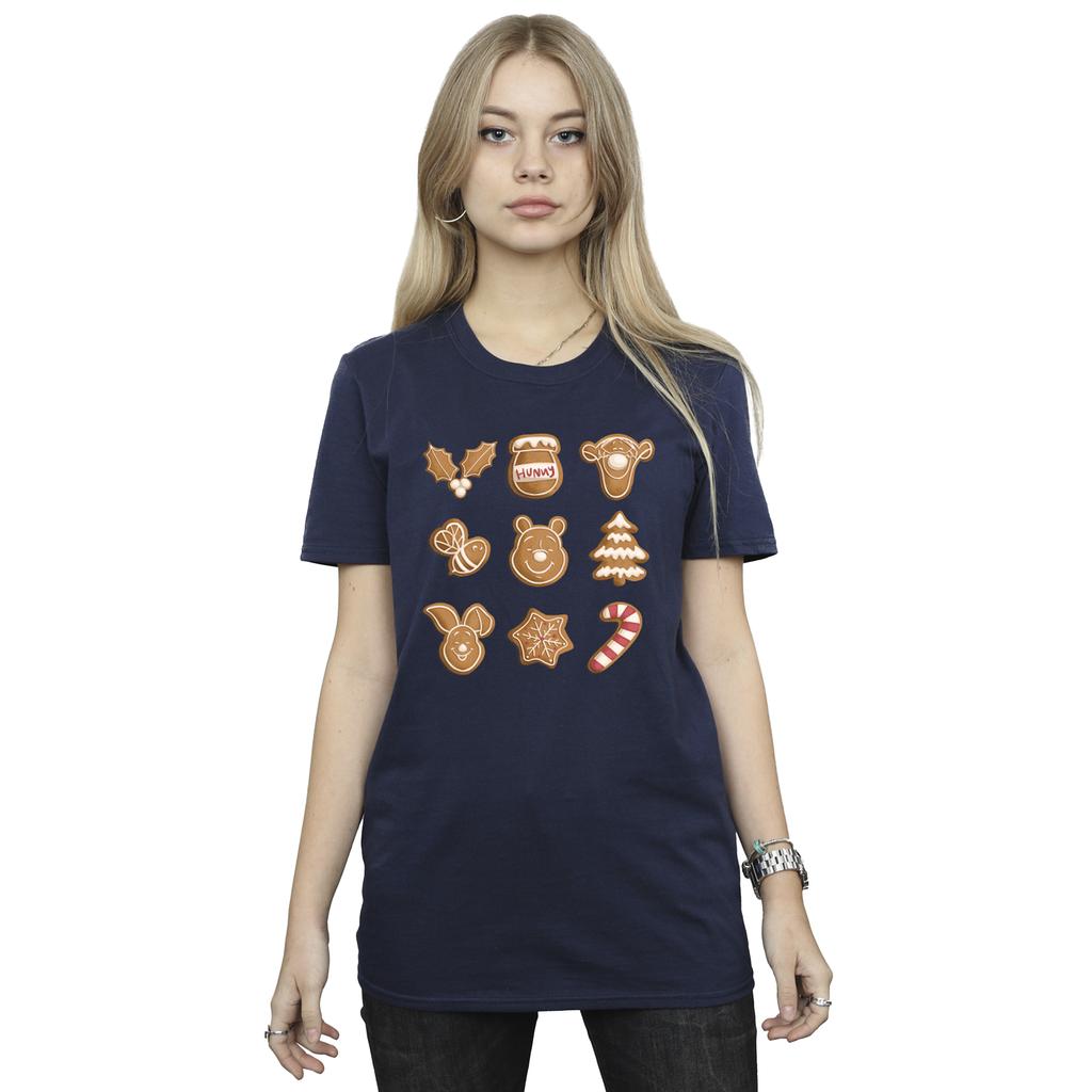 Winnie the Pooh Womens/Ladies Gingerbread Cotton Boyfriend T-Shirt