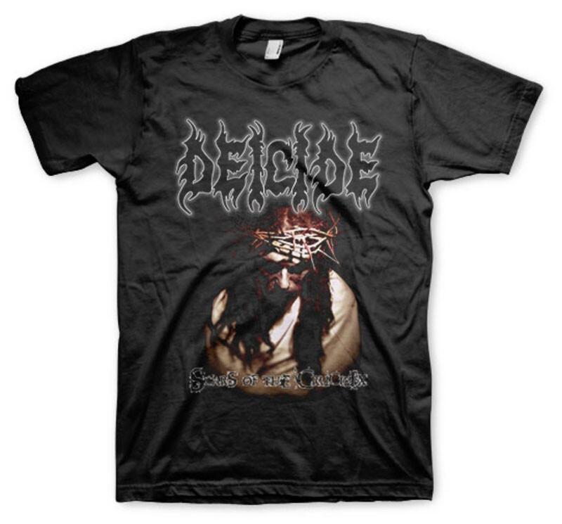 Новая Оригинальная Черная Футболка Deicide Scars of the Crucifix Хэви-метал Группа Легион Унисекс Футболка