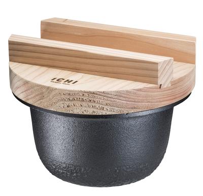 Ikenaga Iron Works 1CHI TETSUGAMA Rice IH железный горшок, 2-горшковый, совместимый,