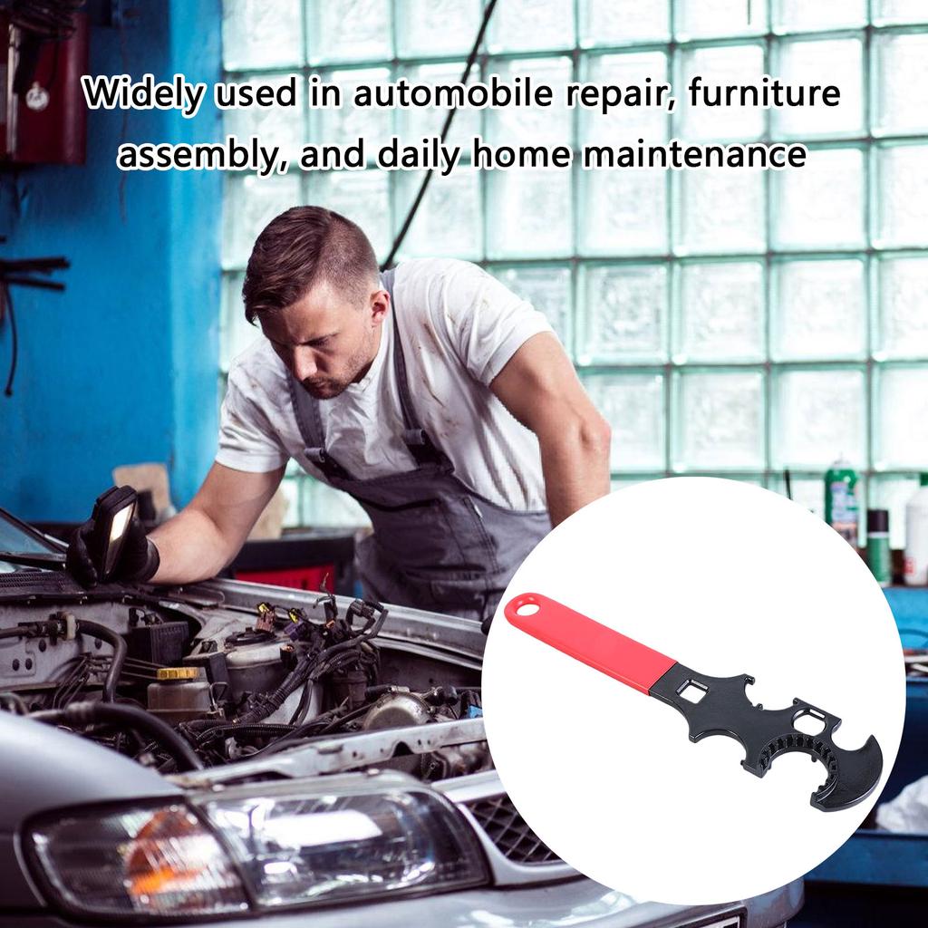 Многофункциональный гаечный ключ с замком Сверхпрочная углеродистая сталь для обслуживания оборудования, снятия гаек и ремонта автомобилей