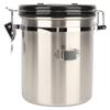 Airtight Stainless Steel Coffee Bean Container Coffee Canister Kitchen Food Storage Container with
