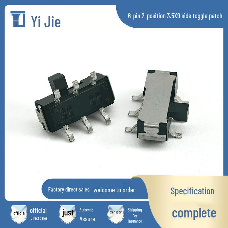 MSKT-12D14 SMD Slide Switch, 6 Pins, 2 Positions, 9x3.5mm Toggle