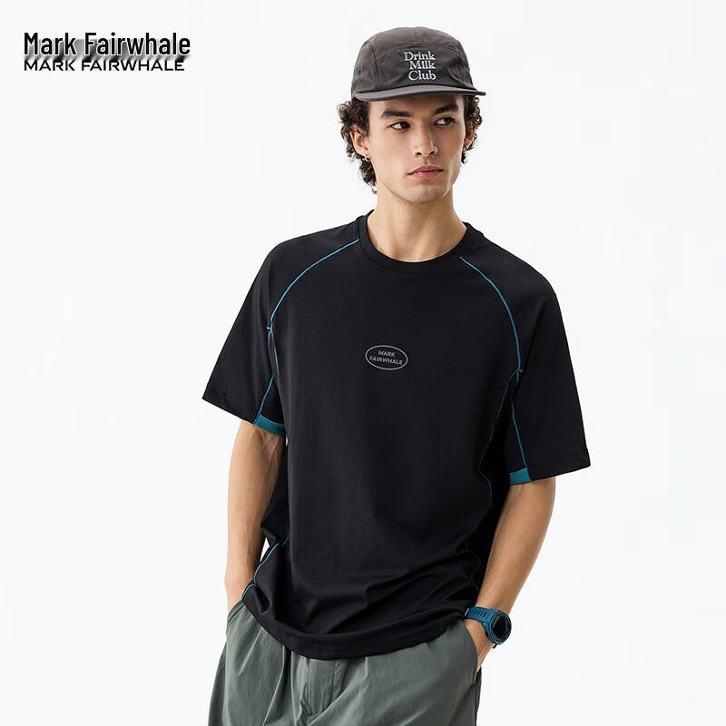 Mark Fairwhale Unisex Colorblock Loose Fit Short Sleeve T-Shirt