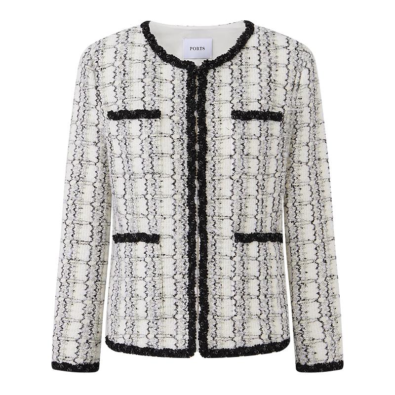 PORTS Women's Stitched Knit Long-Sleeve Cardigan