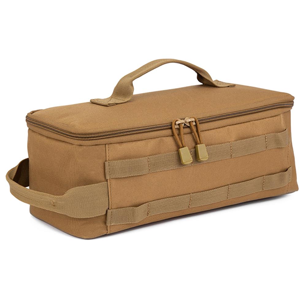 Органайзер для походной посуды большой емкости с ручкой, сумка для хранения бензобака из ткани Оксфорд с двойной молнией для восхождения на пикник