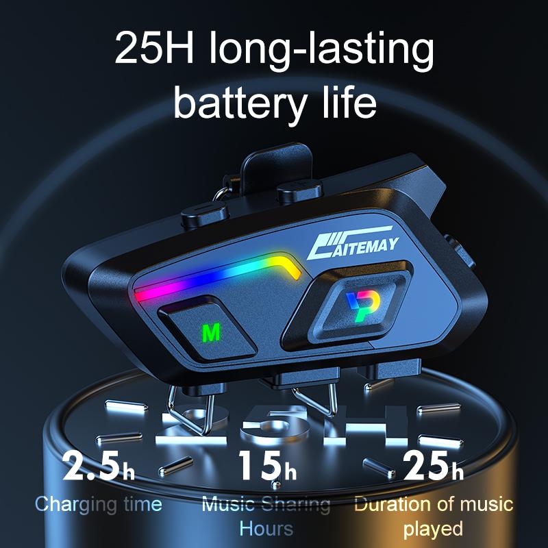 P20 Bluetooth 5,3 гарнитура для мотоциклетного шлема Музыкальный домофон Велосипедная Bluetooth-гарнитура Водонепроницаемая 300 м Intercomunicador Динамик Наушники