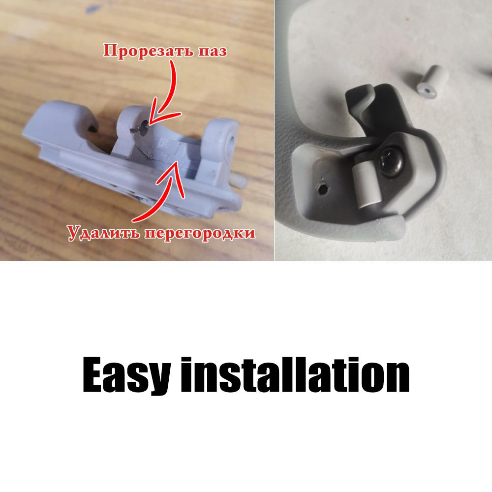 4 шт., потолочная ручка автомобиля, демпферы, зажим для подлокотника, кронштейн для VW Tiguan Golf Jetta Bora Polo 2018 Skoda Octavia Chery A3 A5