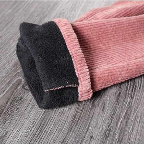 Бархатные теплые зимние брюки для женщин, вельветовые шаровары с эластичной резинкой на талии, свободные однотонные карманы, уличная одежда большого размера, женские брюки