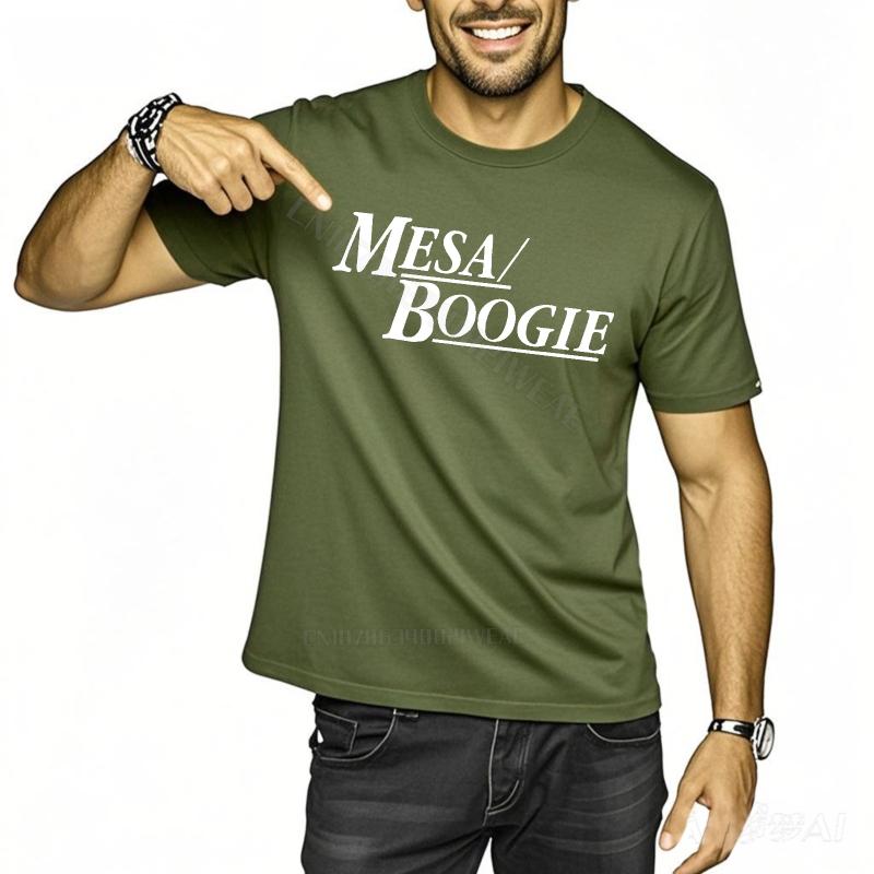 Tshirt Men Short Sleeve Streetwear Tshirts Mesa Boogie Logo Print Oneck New Teeshirts Fashionable Fashion Unisex Tshirt
