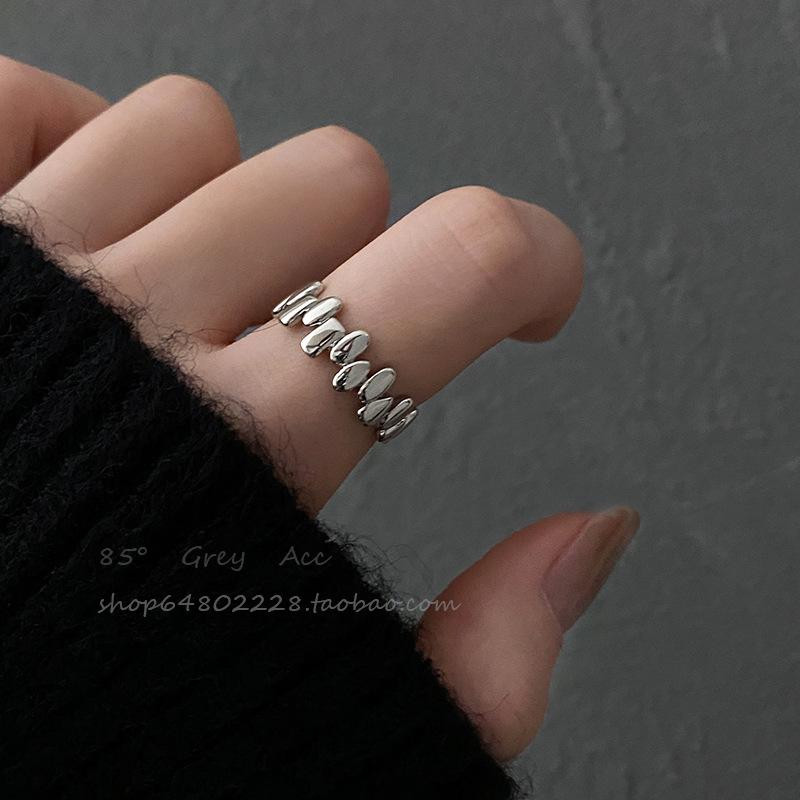 2025 Современное кольцо из металла в холодном стиле, неправильной формы, открытое, для указательного пальца