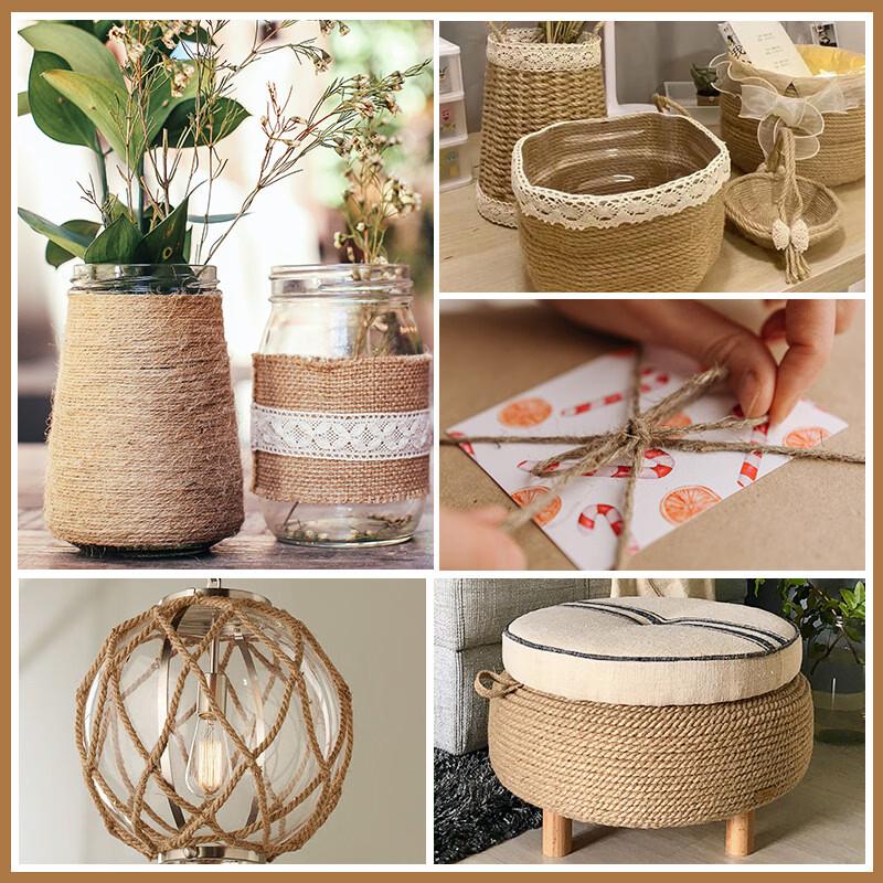Natural Jute & Sisal Hemp Rope for Crafts and DIY