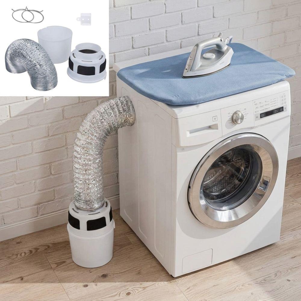 3 in 1 Dryer Lint Trap Kit with Vent Hose Flexible Washer Exhaust Duct Collector Dryer Ventilation