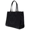 Tory Burch Ella Solid Double T Logo Magnetic Snap Nylon Tote Bag Women tote Black 88578-001