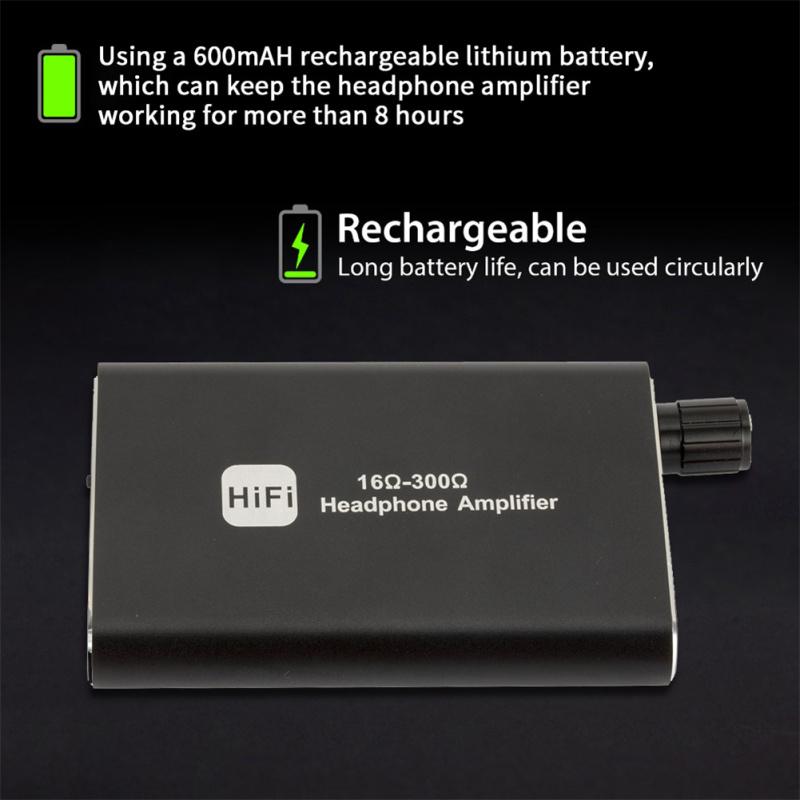 Портативный Hi-Fi усилитель для наушников 3,5 мм стерео аудиовыход с переключателем и двойным выходом