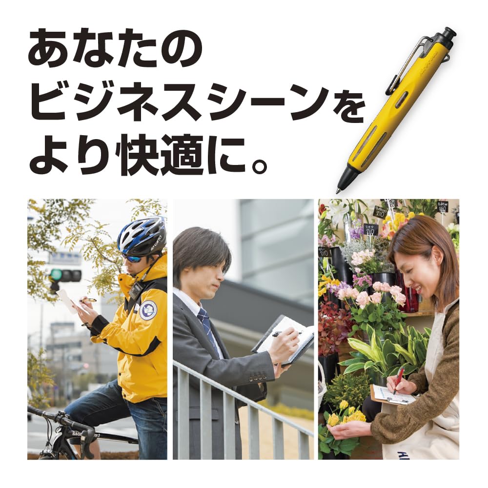 Шариковая ручка Tombow Air Press Clear на мокрой поверхности в лежачем положении 0,7" (BC-AP20) - Под давлением, на масляной основе (Пишет Бумага/Даже Пух)