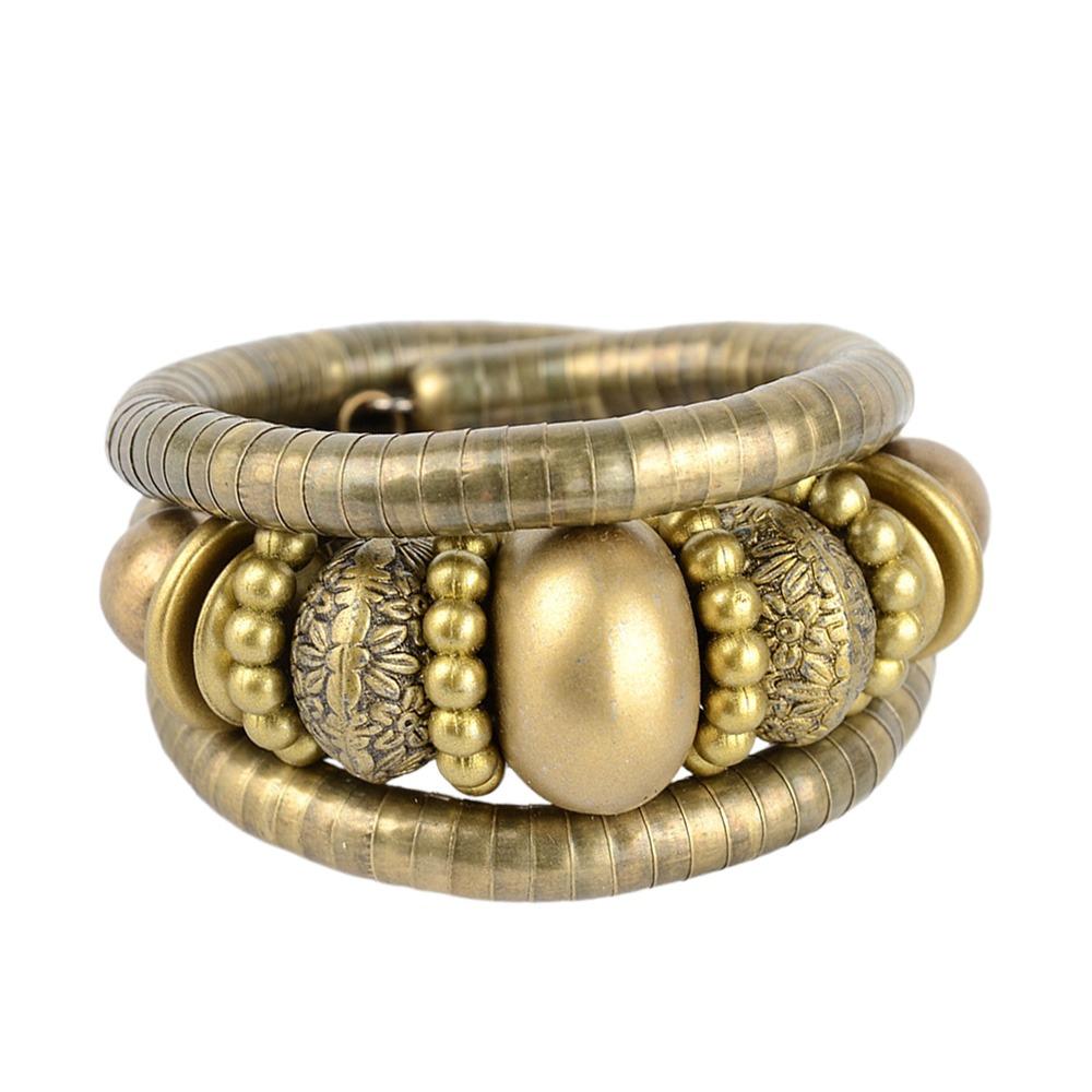 Gold Color Multi Layer Bracelet Alloy Three Layer Bangle Snake Bracelet Jewelry Accessories