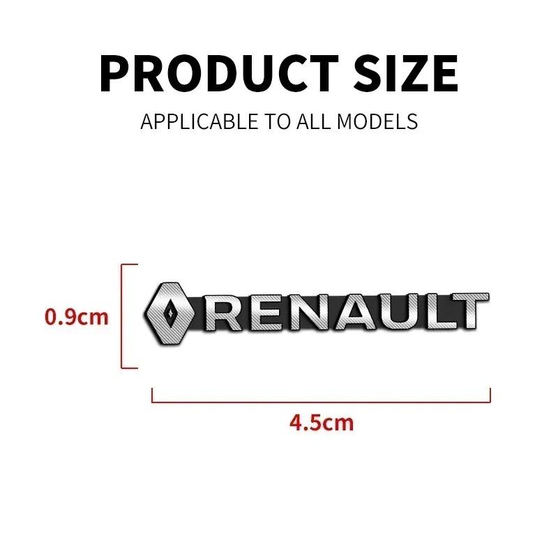 Hub Caps For Renault DUSTER Megane 2 3 Clio 4 Kadjar Fluence Car Styling Accessories Car Audio Decorate 3D Aluminum Badge Emblem