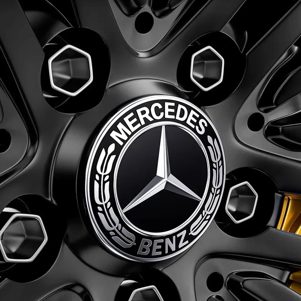 Автомобильная наклейка для Mercedes Benz 4 шт. 60/63/68 мм Колпачок ступицы колеса автомобиля Колпачок ступицы автомобиля Аксессуар для MERCEDES BENZ AMG W108 W124 W12