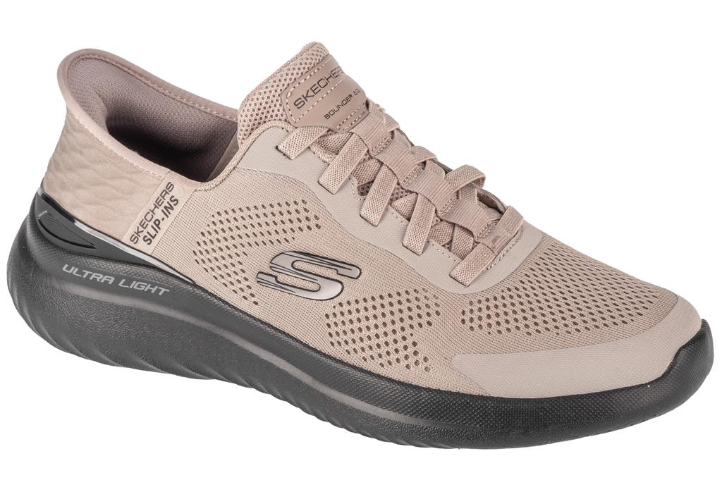 Skechers Slip-Ins: Bounder 2.0 - Emerged, Mens Beige Sneakers