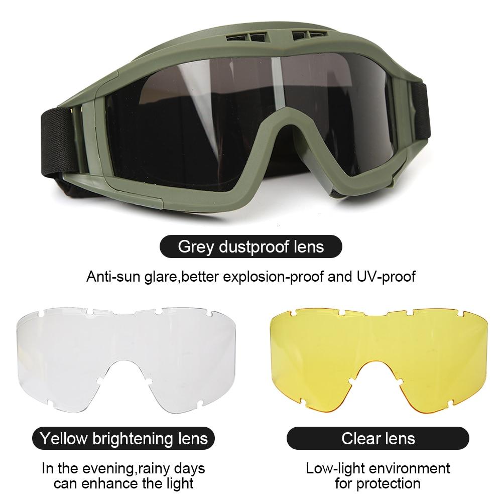 Уличные тактические очки Desert Locust Army Fan Goggles CS противоударные спортивные очки унисекс мужские велосипедные очки