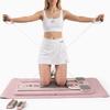 Interactive board FOR Pilates fitness cardio pilates board multifunctional folding FOR exercises with resistance bands pink