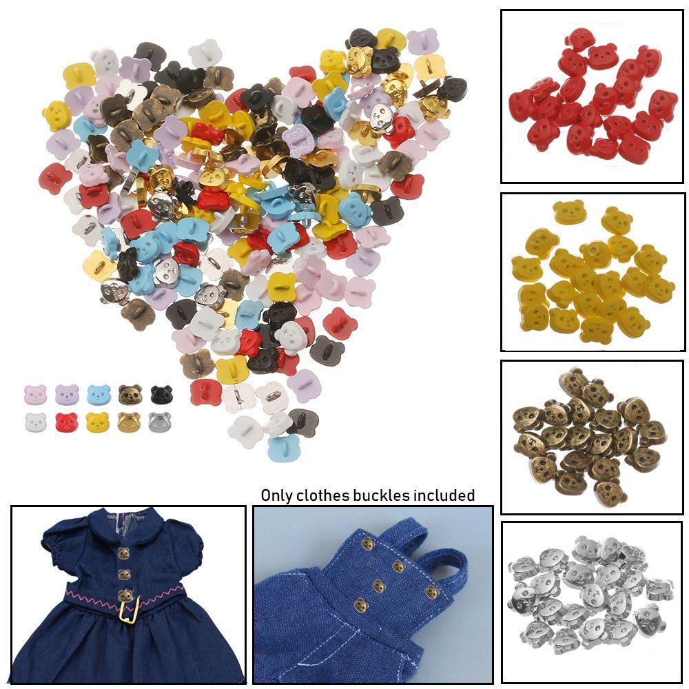 Украшение кукольных домиков, миниатюрная одежда, швейная пряжка, кукольная одежда «сделай сам», металлические пряжки, мини-кнопки